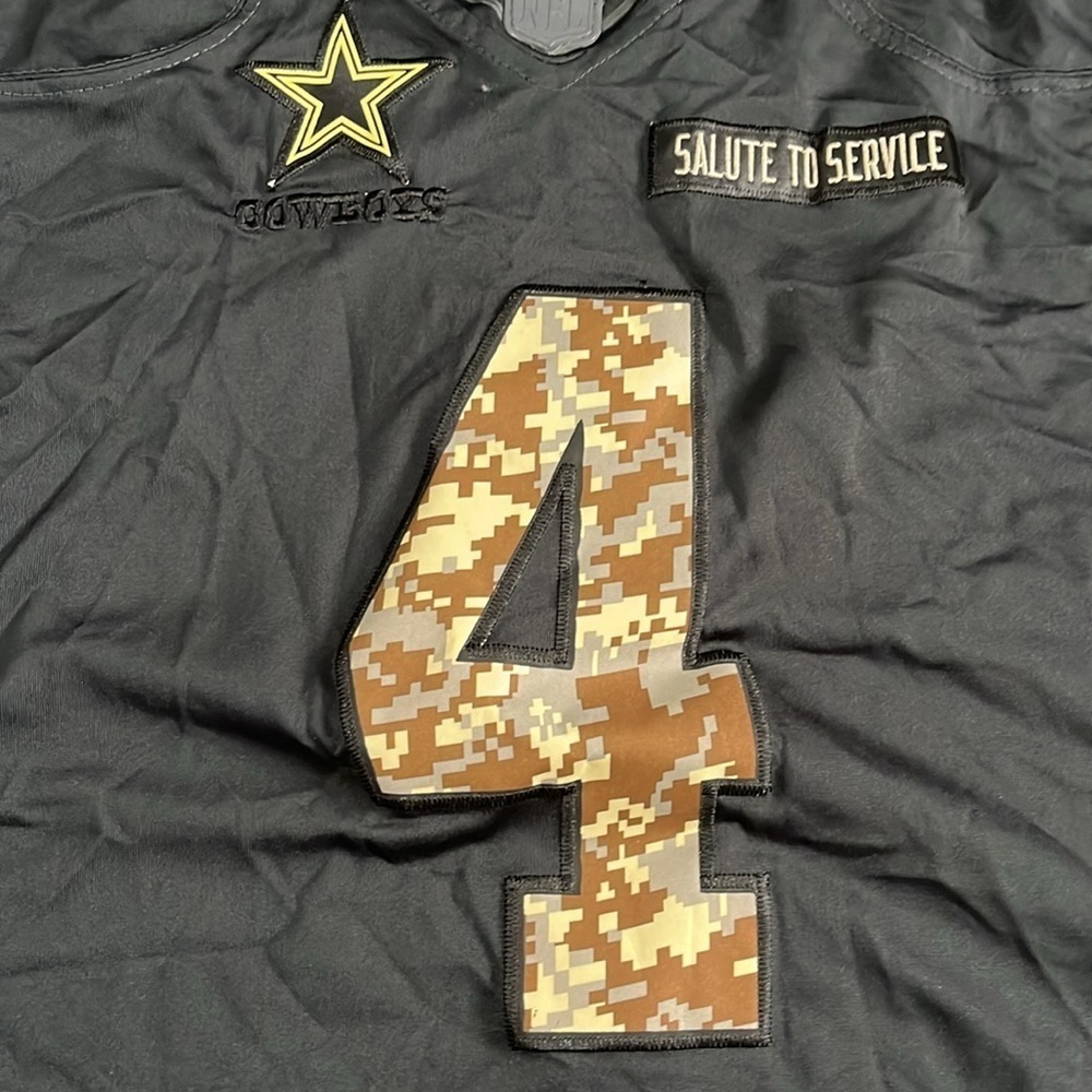 Nike Dak Prescott Military Jersey Size L Dallas Cowboys - Picture 2 of 10